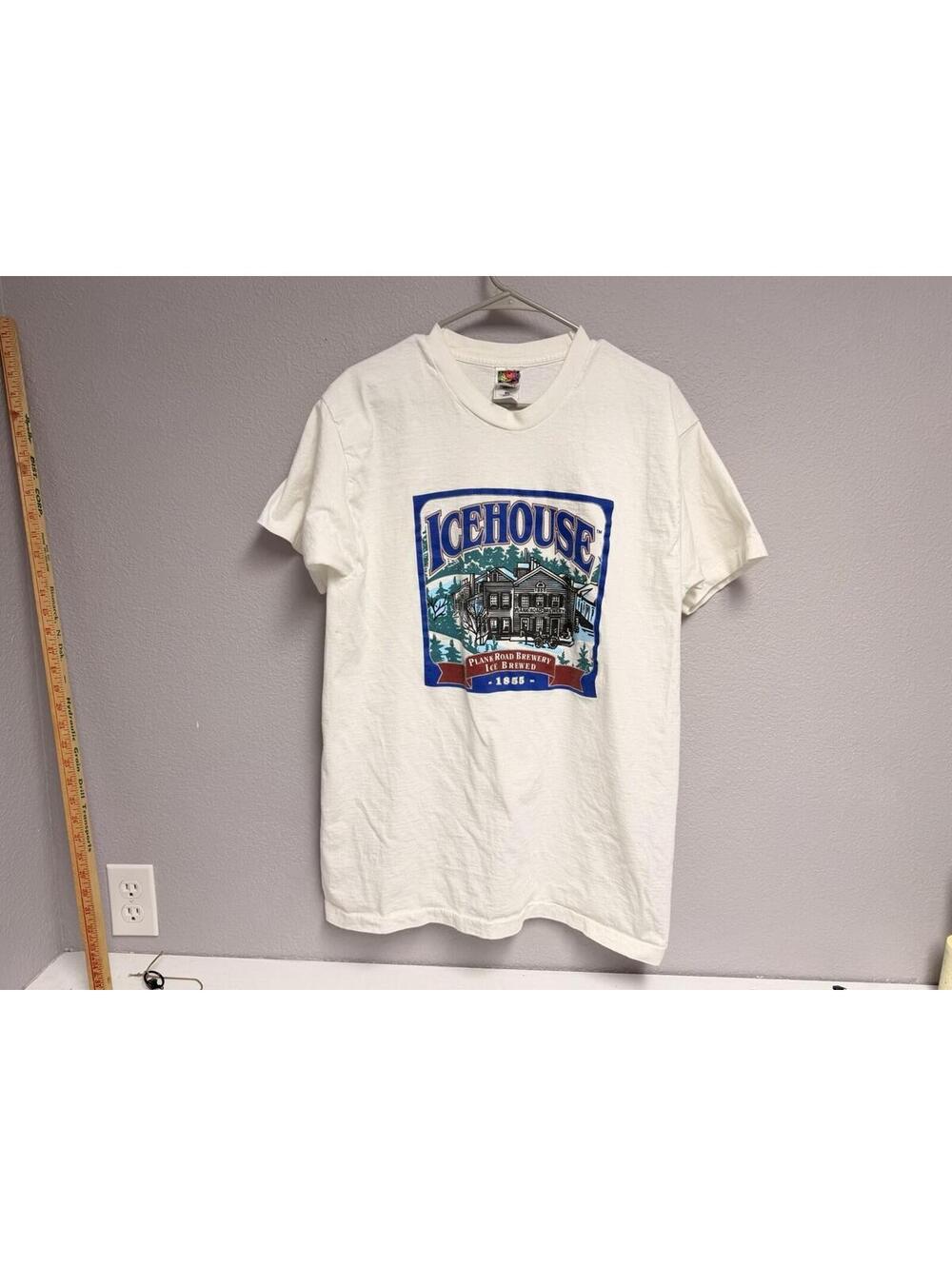 Vtg Icehouse Plank Road Brewery Brewed 1855 Tshirt Size XL
